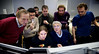 SmugMug > keywords > alice > Spokesperson Jurgen Schukraft (front right) and collaborators studying the events of the first collision run in the ALICE control room.